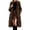 Brown, variant on Women Winter Coats Long Full Zip Hooded Winter Fleece Warm Quilted Parka Puffer Jacket with Pockets,Windproof Warm Thick Cold Weather Jacket