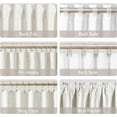 thumbnail image 3 of sasyxdc Green Linen Blackout Curtains 84 Inch Length 2 Panels Set for Bedroom Back Tab Neutral Pleated Look Living Room Darkening Curtains Track System Thermal Insulated Black Out Drapes, 3 of 7
