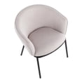 thumbnail image 6 of LumiSource Black Steel, Cream Fabric Ashland Chair, 6 of 10