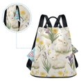 thumbnail image 5 of FORMRS Women's Travel Backpack Purse Anti-Theft Hidden Pockets Casual Shoulder Bag, Floral Rabbit, 5 of 7