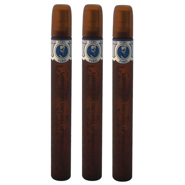 Cuba Blue Cuba para hombres EDT Aerosol 1.2 oz Paquete de 3