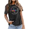 thumbnail image 3 of Autism Awareness T Shirts for Women 2026 Summer Casual Short Sleeve Crewneck Graphic Tees, 3 of 6