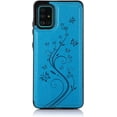thumbnail image 7 of Phone Case for Samsung Galaxy A51 4G with Tempered Glass Screen Protector Card Holder Wallet Cover Stand Flip Leather Cell Accessories Glaxay A 51 Gaxaly M40S 51A A515F S51 Cases Women Men Blue, 7 of 7