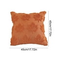 thumbnail image 6 of Maple Leaf Fall Orange Throw Pillow Covers 16x16 Inch, Set of 2 Autumn Harvest Holiday Pillows Covers for Couch Sofa Home Thanksgiving Decorations Farmhouse Cushion Covers, Red, 16x16inch, 6 of 6