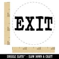 thumbnail image 2 of Exit Fun Text Self-Inking Rubber Stamp Ink Stamper - Blue Ink - Small 3/4 Inch, 2 of 7