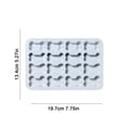 thumbnail image 2 of Cake Mould for Baking – 16 Distinct Bone Shape Silicone Lattice for Cookies Chocolate Ice and Pet, 2 of 7