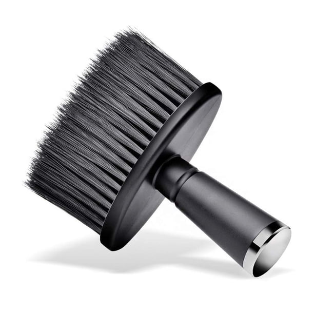 Cepillo de corte de pelo para peluquero, plumero para el cuello, salón de corte de pelo, limpieza de peluquería, cerdas de barrido de estilista (mango de barrido de cepillo de cerdas)