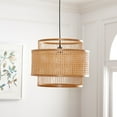 thumbnail image 5 of SAFAVIEH Triela A19 Natural Bamboo Pendant Light with Natural Shade, 5 of 6