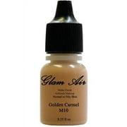 Glam Air Airbrush Makeup Foundation Water Based Matte M10 Golden Caramel (Ideal for Normal to Oily Skin) 0.25oz