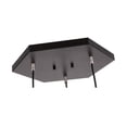 thumbnail image 4 of Woodbridge Lighting Lanning 3-Light Metal Cluster Pendant in Nickel/Black, 4 of 5