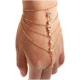 thumbnail image 2 of Zhengup Finger Ring Bracelet Hand Harness Chain Bracelet Rhinestone Gifts for Women, 2 of 6