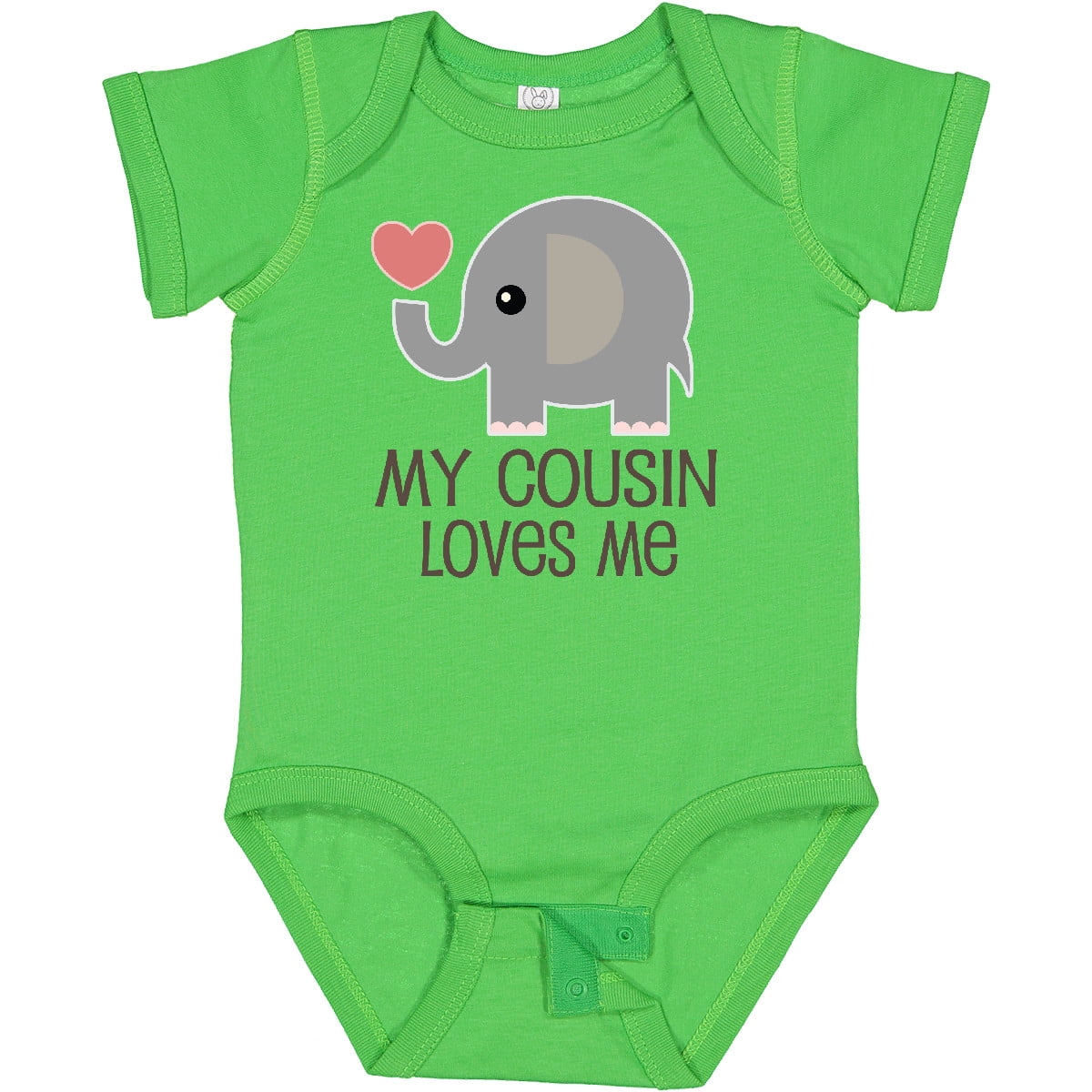 Inktastic My Cousin Loves Me Boys or Girls Baby Bodysuit