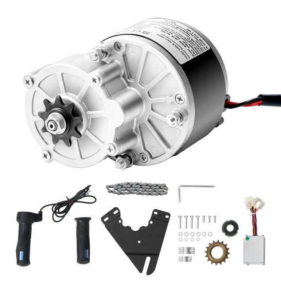 KFFKFF 250W Electric DC Motor Kit - 24V 2700rpm Motor with Enhanced Speed Regulator, Throttle Grip Set for Go Karts E-Bike Motorcycle Scooter