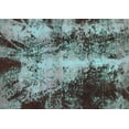 thumbnail image 1 of Ahgly Company Machine Washable Indoor Rectangle Oriental Turquoise Blue Traditional Area Rugs, 2' x 5', 1 of 4