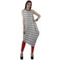 thumbnail image 3 of Moomaya Robe Kurti Sans Manches à une Épaule Imprimée pour Femmes, Vêtement de Créateur Boho pour Fête, 3 of 7