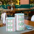 thumbnail image 6 of 2 PCS Flameless Candles with Remote Timer LED Battery Operated Flickering Candle Light for Wedding Table Home Decoration Gifts Watermelons Pattern, 6 of 7
