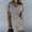 Gray, variant on onlyliua Womens Clothes Fashion Solid Color V-Neck Mid-Length Dress Casual Short Sleeve Loose Fit Holiday Party Dresses
