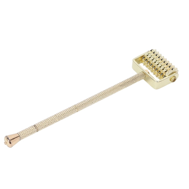 LHCER Face Massaging Roller,Face Massage Roller Aluminum Alloy Reduce Wrinkles Promote Blood Circulation Ridged Derma Roller,Ridged Derma Roller