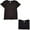black, variant on Aquaguard Women's Fine Jersey Deep Scoop Neck Longer Length T-Shirt (3 Pack)