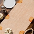 thumbnail image 2 of Thanksgiving Pumpkin Cotton Linen Table Runner, Washable Table Runners for Kitchen, Dining Room, Holiday, Home Party Table Decor, 13x108 Inches, 2 of 9
