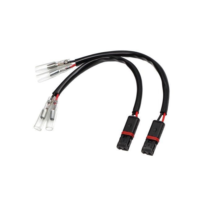 2 accesorios de adaptador de cable de señal de dirección de motocicleta, reemplazo directo, fácil de instalar, 5,51 pulgadas, conector de cableado de Zulema Adaptador de señal de giro