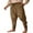 Brown, variant on Men's ankle-strap pants, Renaissance Viking pirate sailing costume trousers, lace-up cotton pants