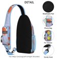 thumbnail image 3 of Sling Backpack Adjustable Shoulder StrapGym Cycling Travel Hiking Daypack for Hiking Dating Gym Cycling Working Marine Adorable Crab, 3 of 6