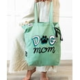 thumbnail image 2 of Lazy One Canvas Tote Bag, Reusable Unisex Bag for Shopping, Travel, and Work (Dog Mom), 2 of 5