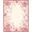 Pink Ivory, Pattern 17, variant on ODIKA Pink Coquette Round Ribbon Motif Boho Border Center Seamless Non-Slip Chair-Friendly for Home Office, Gaming Room, Under Desk