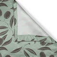 thumbnail image 4 of Ambesonne Harvest Valance Pack of 2, Organic Olives and Branches, 54"X12", Brown and Almond Green, 4 of 5
