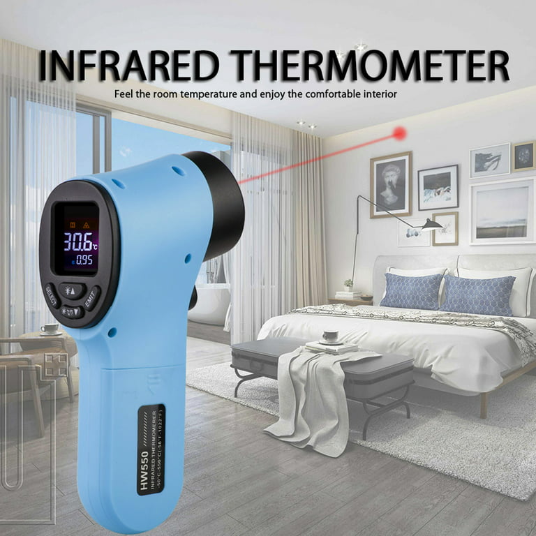HW550 Handheld Infrared Thermometer Non-contact Temperature --50~550°C LCD  Kitchen Digital Thermometer