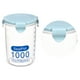 thumbnail image 4 of Naiovety Plástico Sellado Latas Cocina Caja Almacenaje Transparente Food Bote Keep Fresh Organizadores de utensilios de cocina azul L Naiovety HA0062-09B, 4 of 6