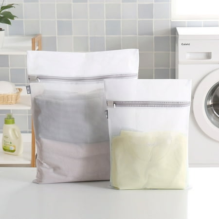 

Hesroicy Laundry Bag Clothes Bra Underwear Thicken Fine Mesh Net Washing Zipper Pouch