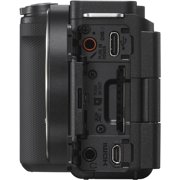 Sony ZV-E10 II Mirrorless Camera Black Bundle with Extra Battery, Connect LED Light, Mini Directional Microphone & Additional Accessories | zve10 ii