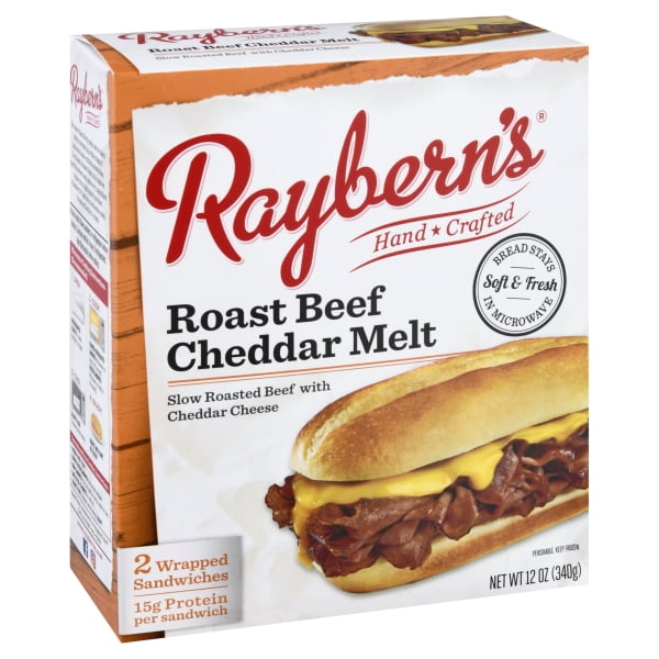 Raybern's Roast Beef Cheddar Melt Sandwich, 6.0 oz