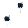 thumbnail image 2 of relayinert Broches de Mariage Intemporelles et Élégantes pour des Occasions Inoubliables Bleu Foncé 2Set, 2 of 6