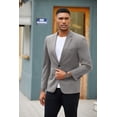 thumbnail image 3 of COOFANDY Casual Blazers for Men Knit Blazer Suit Jacket One Button Sport Coat, 3 of 6