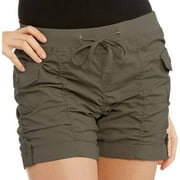 Juniors' Plus Ruched Shorts