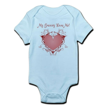 

CafePress - My Grammy Loves Me Heart Infant Bodysuit - Baby Light Bodysuit