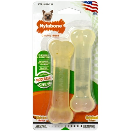 UPC: 0018214812043 | Nylabone Flexi Chew Bone Chicken and Liver 2 Pack