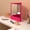 Hot Pink, variant on Desktop Ornament Non Reversing Glass Viewing Angle for Self Hair Cutting and Makeup Vanity Beauty True Precision