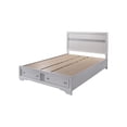 thumbnail image 6 of Furniture of America Laren Contemporary Solid Wood King Storage Bed in White, 6 of 6