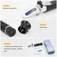 thumbnail image 4 of Yeacher 3 In 1 Multifunctional Handheld Refractometers Baume & Brix & Alcohol Refractometer 0-25%Vol 0-40%Brix 0-22Baume ATC Wine Refractometer, 4 of 8