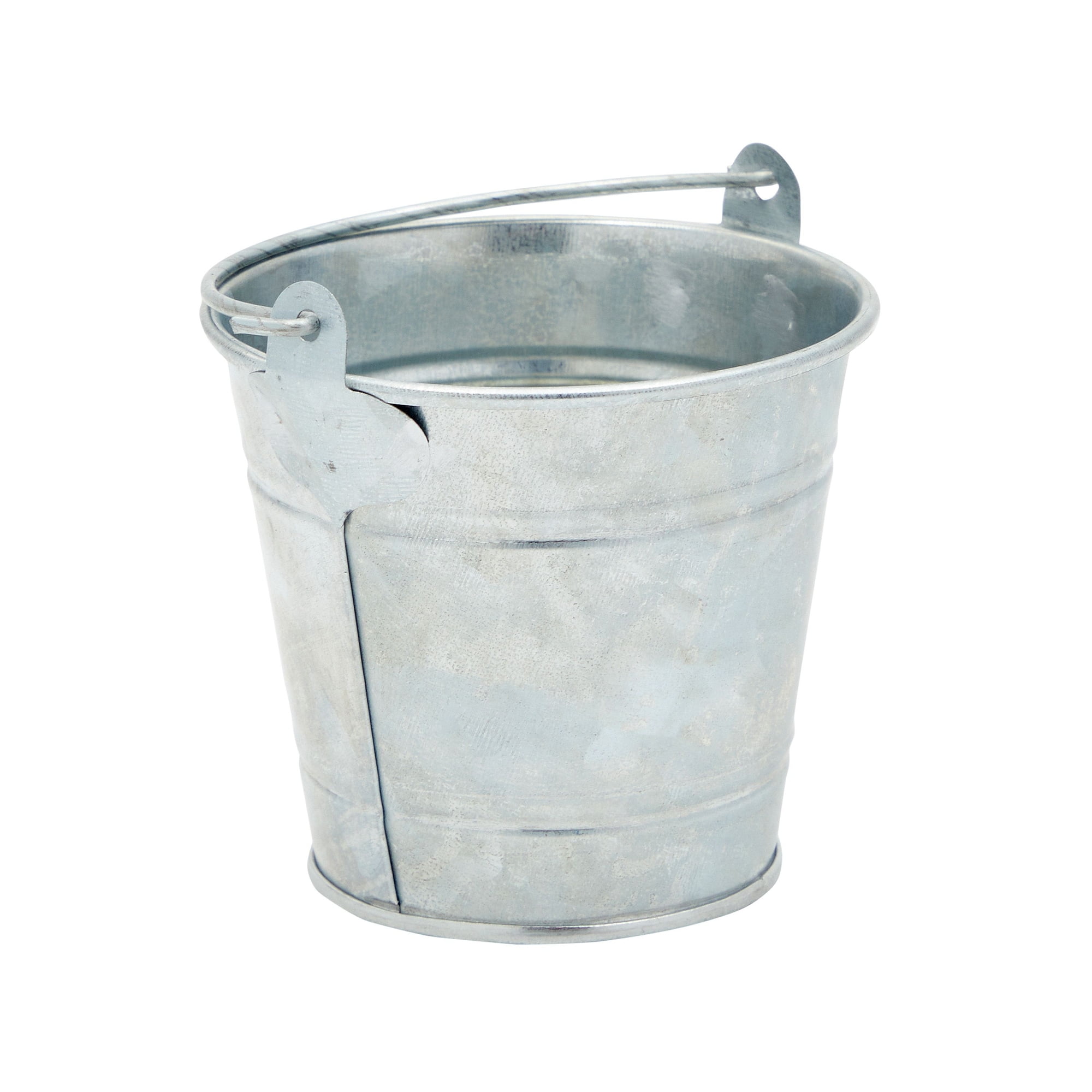 Tiny Galvanized Bucket 3.5 with Handles and Liner - Candles4Less
