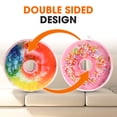 thumbnail image 4 of Cheer Collection Reversible Plush Donut Throw Pillow, 4 of 5