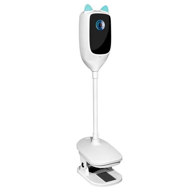 Monitor de bebé inalámbrico con visión nocturna y detección de movimiento, audio bidireccional y alertas en tiempo real, resolución 1080P, incluye adaptador americano.