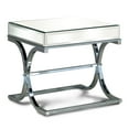thumbnail image 3 of Furniture of America Monna Metal X-Cross Leg End Table, Chrome, 3 of 7