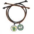 thumbnail image 1 of Islas Pitcairn Oceania National Emblem Pulsera Cuerda Mano Cadena Cuero Dinero Pulsera Unbranded M, 1 of 2