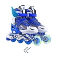 thumbnail image 2 of Patins à Roulettes pour Enfants, Patins à Roulettes pour Enfants Réglables, Patins à Roulettes en Ligne Amusants Lumineux Résistants aux Impacts avec Roues Lumineuses, 2 of 5