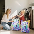 thumbnail image 5 of 2-Pack Waterproof Travel Laundry Bag Lightweight Polyester Duffle with Top Handle for Beach/Camping/School Colorful Polar Bear Pattern, 5 of 7